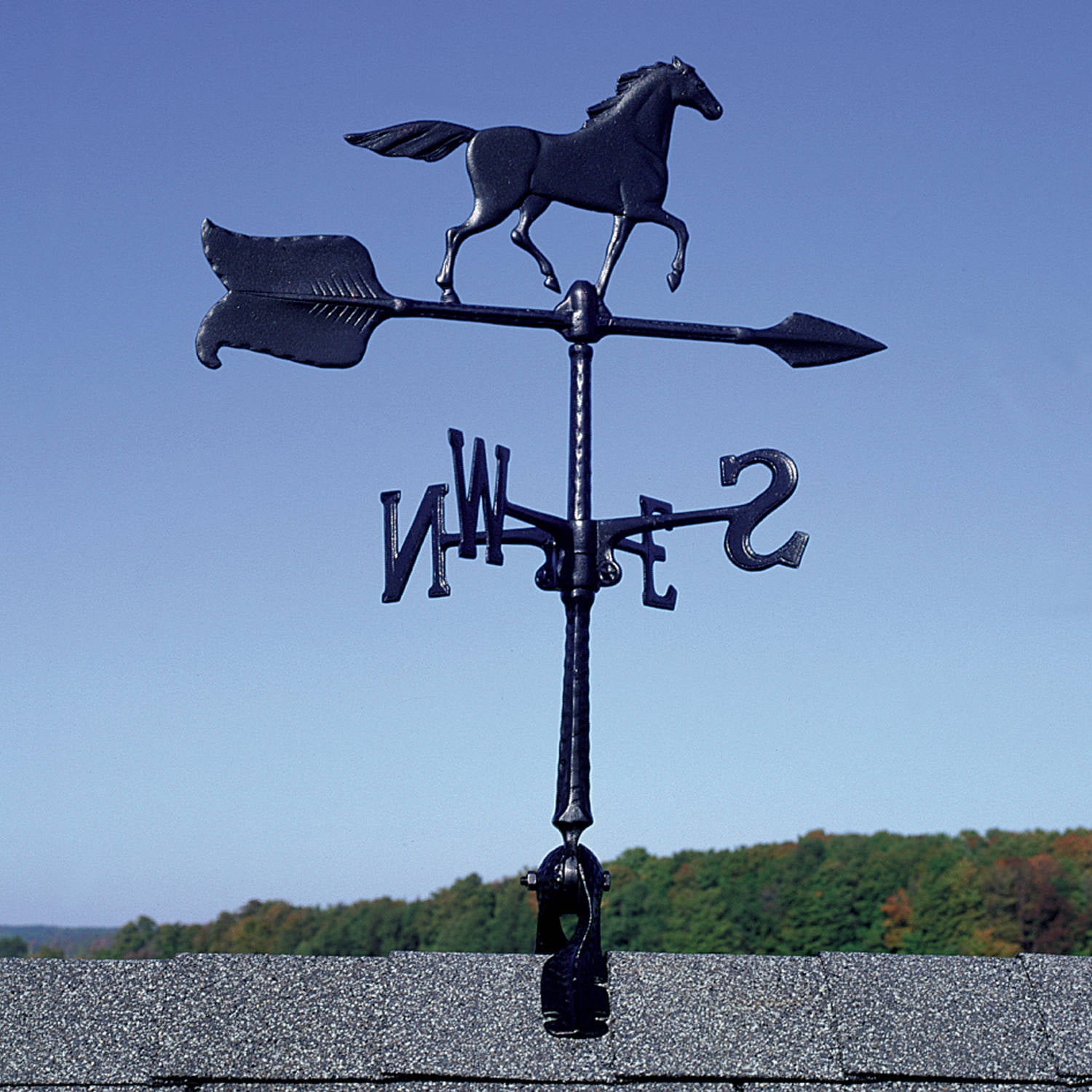 24 Horse Accent Weathervane, Black by