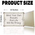 thumbnail image 6 of Muchenggift Mind Your Own Biscuits and Life Metal Plaque, 6 of 7