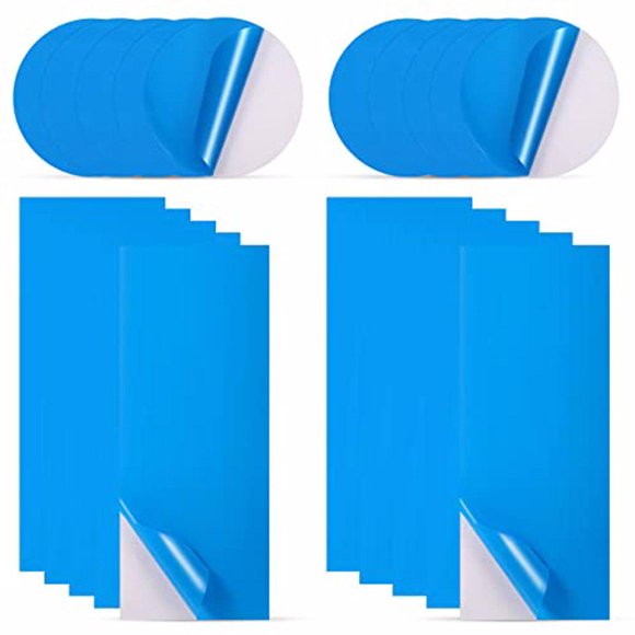 Soidarity Parche para revestimiento de piscina de 20 piezas, pegatinas rectangulares de PVC impermeables para barcos, suministro de anillo para Deportes acuáticos