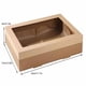 thumbnail image 3 of Caja de Picnic Desechable de Papel Kraft con Revestimiento de Silicona de Grado Alimenticio, Contenedor de Almuerzo Plegable, Caja Rectangular para Almacenar Alimentos, Tapa Transparente, a Prueba de, 3 of 6