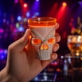 thumbnail image 4 of Halloween Skull Cup 2.8 X 2 Inch | Spooky Creepy Halloween Decorations for Halloween Party | Gothic Skull Decor Drinkware Great for Halloween Party Supplies Gifts for Hosts, 4 of 9