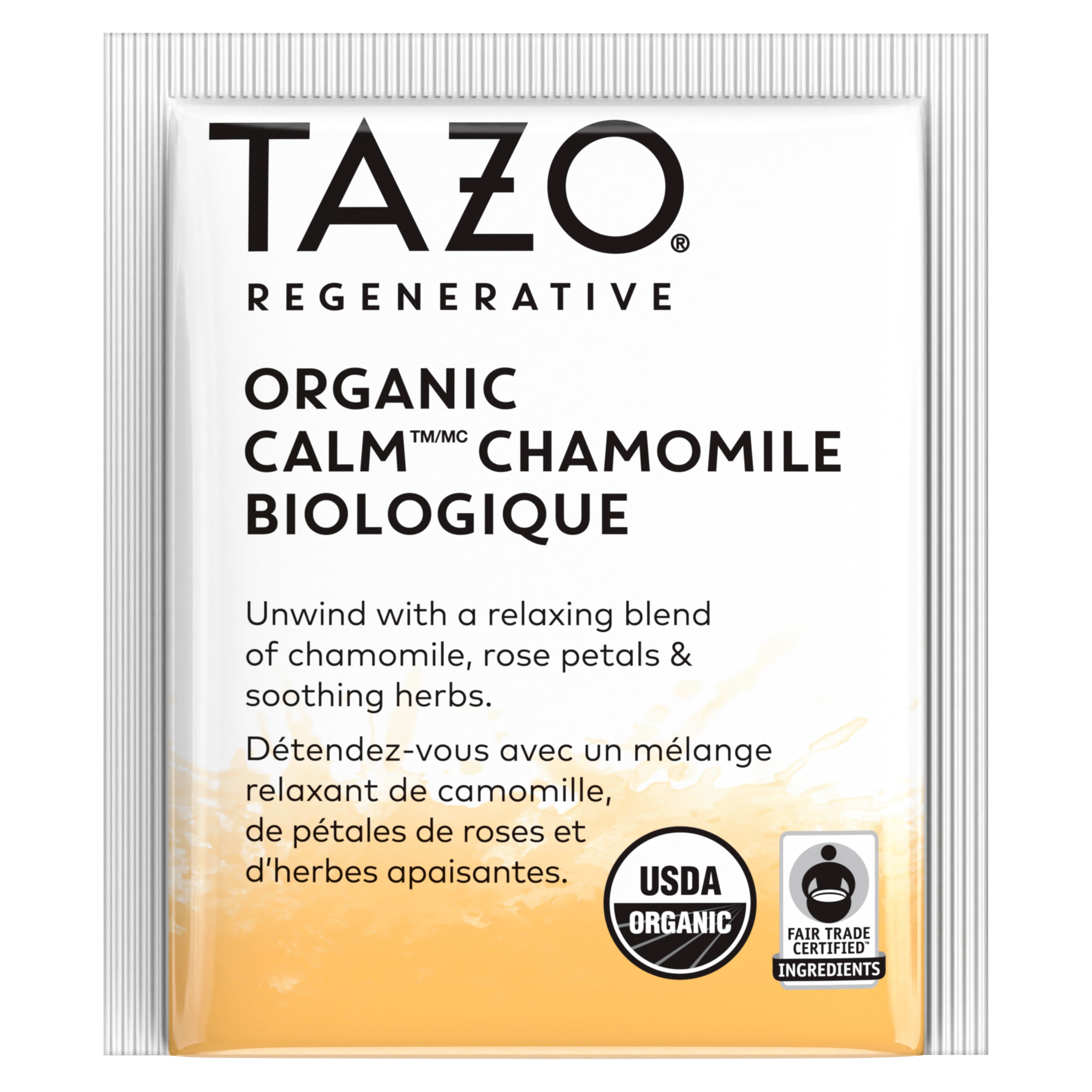 Tazo Tea - Herbal Tea Organic Calm Chamomile - Case of 6-16 Bags