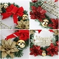 thumbnail image 3 of Pre-lit Artificial Christmas Wreath Christmas Wreath Xmas Garland Battery Operated LED String Lights Home Decor, 3 of 4