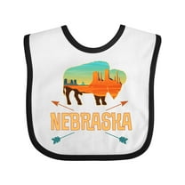 Inktastic Nebraska Vacation Buffalo Boys or Girls Baby Bib