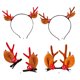 thumbnail image 4 of Matsuzay Patrón de banda para el cabello de Navidad Fiesta navideña Sombreros de Navidad Accesorios de moda Clips laterales femenino Kits de decoración para fiestas Pinza de pelo de color caqui, 4 of 6