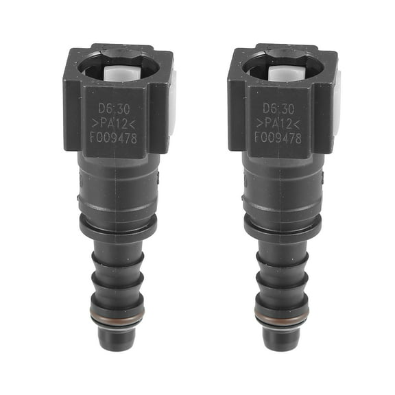Unique Bargains 2pcs Fuel Line Quick Connect Straight Push-On Single Barb Adapter Connector for 1/4 to 5/16 Rubber Tube