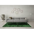 thumbnail image 3 of Ahgly Company Indoor Rectangle Abstract Emerald Green Modern Area Rugs, 8' x 10', 3 of 4