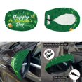 thumbnail image 5 of Yuyamidu St. Patrick's Day Car Hood Covers Green Hat Side Mirror Covers for Cars Sedans 1 Car Hood Dust Covers and 2 Auto Side View Mirror Covers Green Leaf Automotive Exterior Accessory, 5 of 7