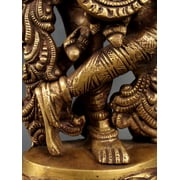 18 Brass Lord Krishna Statue Playing Flute