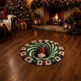 thumbnail image 3 of 3D Christmas Optical Illusion Round Rug, Christmas Gnome Vortex Hole Visual Trap Floor Mat for Living Room, Entryway, Bedroom and Holiday Home Decor, 23.62 Inch, 3 of 8
