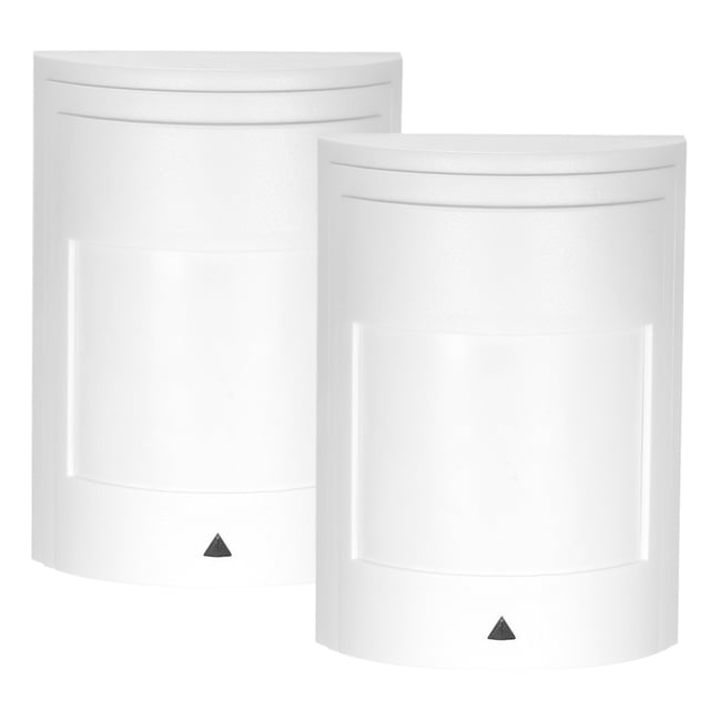 2 Pcs Détecteur Infrarouge Passif Filaire PIR Motion Sensor Grand Angle pour Système d'Alarme Antivol à Domicile