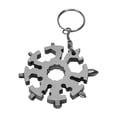 thumbnail image 1 of Mistaha 20 In 1 Snow-flake Multi-Tool With Keychain Snowflake Wrench Multifunction Bottle Opener Screwdriver Kit Hand DIY Tool Adventure Tool for Outdoor Travel Camping, 1 of 8