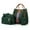 Green-Q, variant on Puntoco Clearance Upgrade Handbags Wallet Tote Bag Shoulder Bag Top Handle Satchel Purse Set 4Pcs Black