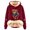 Wine, variant on NinXxx Women's Casual Cow Print Lined Hoodie Long Sleeve Sweatshirt Dark Gray XXXL