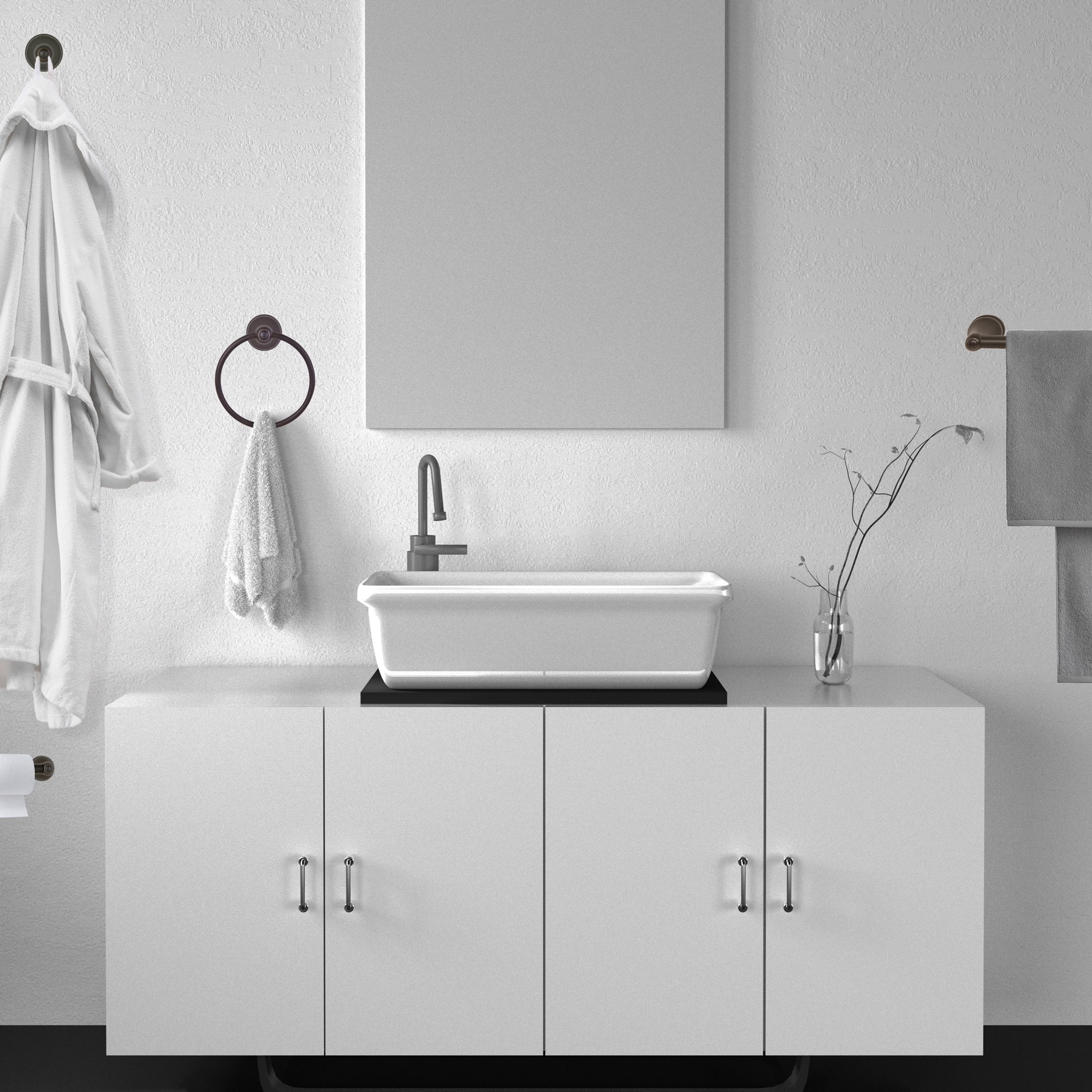 Design House Allante 4-Piece Bathroom Hardware Kit