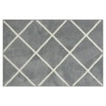 thumbnail image 2 of (2 pack) Mainstays Diamond Plush Grey Indoor 30" x 45" Accent Rug, 2 of 8