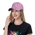 thumbnail image 5 of Honeii Skull Blue Flower Print Hat, Women's Baseball Hat Unisex Fit, Baseball Cap,Adjustable One Size, 5 of 6