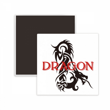 

Animal Dragon Oriental Myth Western Myth Square Ceracs Fridge Magnet Keepsake Memento