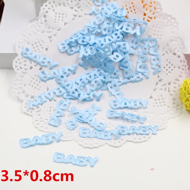 Huellas de tela de esponja para decoración de fiesta de cumpleaños, pegatinas de tela para bautizo de bebé recién nacido, accesorios