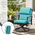 thumbnail image 5 of BPS Outdoor Chair Cushions for Patio Furniture, 20x20x4.1 Inch Water-resistant & Fade-Resistant, Set of 4, Blue, 5 of 8