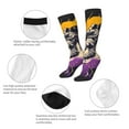 thumbnail image 5 of Haiem Astronaut Floating purple Space Socks, Funny Novelty Crazy Design Cotton Socks Sports Socks Knee High Socks For Men, Women,1Pairs - Gift For Working Friends, 5 of 8
