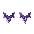 thumbnail image 3 of relayinert Fine Workmanship Rhinestone Patches Embroidered Elegance For Special Occasion purple 2Set, 3 of 6