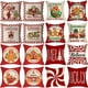 thumbnail image 2 of Nueva funda de almohada decorativa de Amazon con diseño de dulces de jengibre para Navidad, para sala de estar, hogar, fiesta, cojín festivo con borde cruzado, 2 of 5
