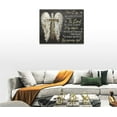 thumbnail image 5 of Christian Angel Cross Wall Art Religious Scripture Pictures Wall Decor Rustic Bible Verse Canvas Painting Prints Home Decor Framed Artwork for Bathroom Bedroom Living Room 12"x16", 5 of 6