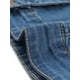 thumbnail image 5 of Women Plus Size Button Closed Cropped Denim Jacket Denim Blue 3X, 5 of 5