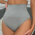 thumbnail image 5 of GEWSEY Thong Shapewear Tummy Control for Women High Waisted Stay-Put Body Shaper Girdle Compression Shapewear Thong (Grey, XS), 5 of 5