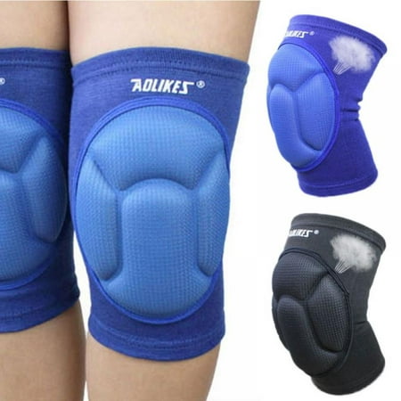 

TINKER 1 Pair Basketball Volleyball Skating Yoga Dance Shockproof Thick Sponge Pad Knee Support Brace Guard Anti-Slip Collision Knee Pads for Men Women Indoor or Outdoor Sports