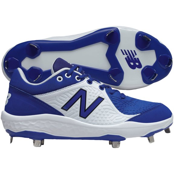 New Balance Men's 3000V5 Low Metal Baseball Cleat Royal/White D 9.5 9.5 D US/Royal|White