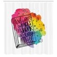 thumbnail image 3 of Ambesonne Book Shower Curtain, Words Between Pages Vivid, 69"Wx84"L, Multicolor, 3 of 3