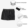 thumbnail image 3 of Fuzoiu Abstract Black And White Waves Print Men's Ultra Breathable Underwear,No Riding Up Boxer Briefs with ComfortFlexible Waistband-Medium, 3 of 5