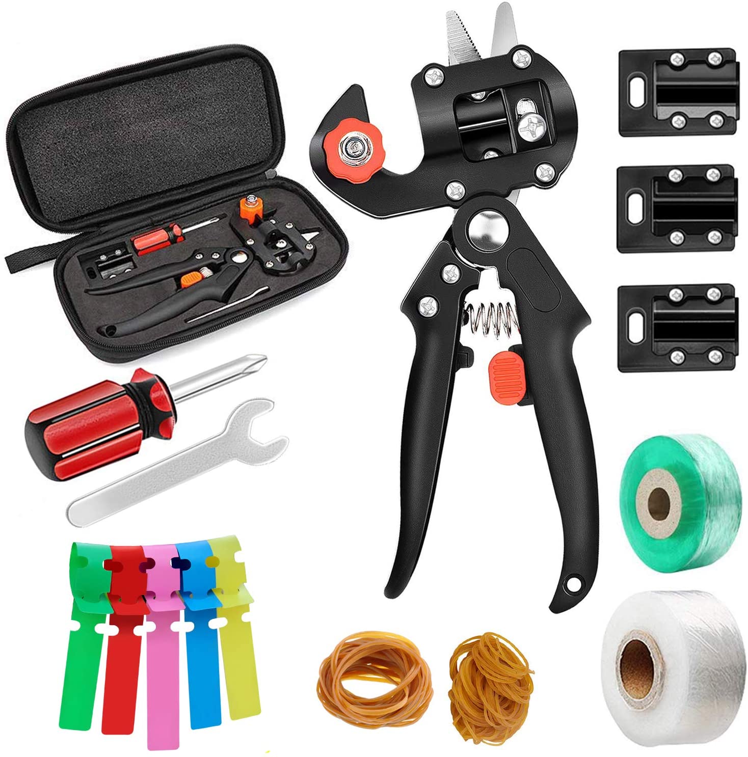 Grafting Pruner Set With Grafting Tape – Professional Branch Cutter, Steel Blade