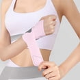 thumbnail image 5 of Elastic Thin Wrist Brace for Right & Left Hand, Wrist Wrap Compression for TFCC Tear and Repetitive Wrist Use Injury, Wrist Support for Carpal Tunnel, Tendonitis, Pain Relief(Pink), 5 of 5