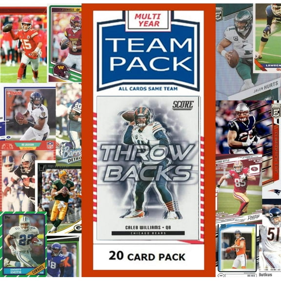 20 Card Team Pack Bears Brian Urlacher 2024 2023 Score Donruss