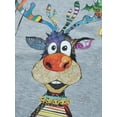 thumbnail image 6 of Wassery Ugly Christmas Pullover for Women Winter Casual Raglan Jumper Long Sleeve Round Neck Deer Print Patchwork Sweatshirt, 6 of 9