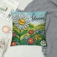 thumbnail image 2 of Creowell  Spring Pillow Cover  Daisy Bloom Decorations Seasonal Farmhouse Summer Pillow Case Decor for Sofa Couch, 2 of 5