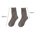 thumbnail image 6 of Naierhg Thermal socks 1 Pair Socks Thick Soft Plush Solid Color Ankle Mid tube Elastic Anti slip Thermal Knitted Anti skid Bottom Floor Socks Male Homewear Socks Navy Blue, 6 of 8