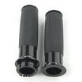 thumbnail image 3 of NS 1" 25mm Handle Bar Hand grips for Harley Touring Sportster XL883 XL1200, VRSC 02-17, XL 96-later, XR 08-13, Dyna 96-17, Black, 3 of 5