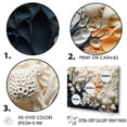 thumbnail image 3 of Designart "Collage Of Abstract Coral Blossoms I" Coastal Coral Under Water Floater Framed Wall Art Living Room, 3 of 5