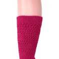 thumbnail image 4 of 1 Pair Lightweight Slouch Socks for Women Shoe Size 5-10 (Fuchsia), 4 of 6
