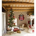 thumbnail image 5 of Eveokoki 12" Christmas Wall Decor,Christmas Decorations Wreath, Buffalo Plaid Hanging Sign Rustic Wooden Holiday Decor for Front Door Porch Window Wall Farmhouse Indoor Outdoor Decorations, 5 of 5