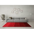 thumbnail image 3 of Ahgly Company Indoor Round Abstract Red Contemporary Area Rugs, 5' Round, 3 of 4