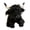 Black, variant on Highland Cow Stuffed Animal 7.9'' Realistic Scottish Cow Plush Toy Soft Farm Animal Cattle Plushie Doll Gift