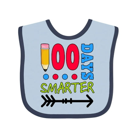 

Inktastic 100 Days Smarter with Arrow Gift Baby Boy Bib