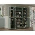 thumbnail image 2 of Palace Imports 100% Solid Wood Kitchen Pantry Storage Cabinet with Glass Doors and Adjustable Shelves, Sage, 2 of 2