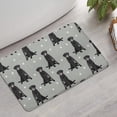 thumbnail image 2 of Black Labrador Bathroom Rugs Mat,Non Slip Microfiber Bathroom Rug,Rubber Backing,Soft Bathroom Mats for Bathroom Floor,Tub and Shower,17x27in(43x68cm), 2 of 5