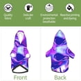thumbnail image 6 of Honeii Swirl Print Blue Purple1 Print Small Dog Hoodies Pet Hooded Sweatshirts Fall Winter Puppy Cat Sweaters Warm Clothes for Small Dogs Outfits Costume-XX-Large, 6 of 7